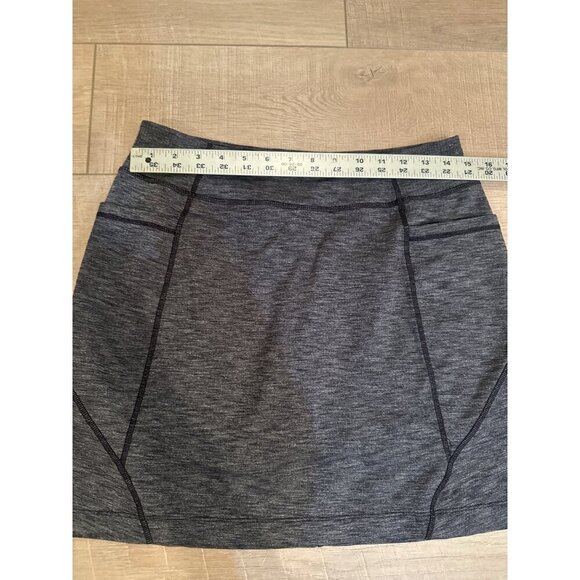 Athleta Gray Athletic Skort With Built-In Shorts Size M - Picture 3 of 7